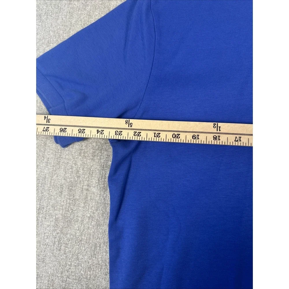 Polo Ralph Lauren Polo Shirt Men's L Blue with Orange Pony Short Sleeve Collared